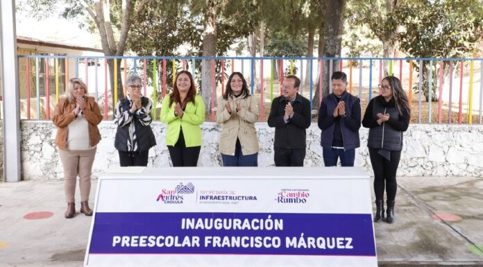 Rehabilitan baños en kínder Francisco Márquez de San Andrés Cholula