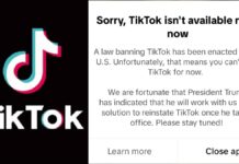 TikTok deja de funcionar en Estados Unidos