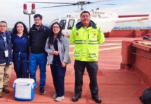 Realizan traslado aéreo de hígado desde Puebla hacia CDMX