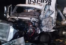 Trailero muere prensado en la Amozoc-Perote