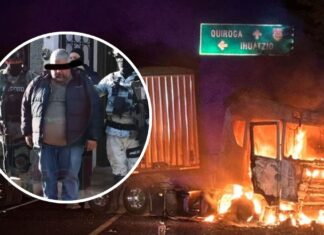 Queman vehículos tras detención de líder del CJNG en Zacapu