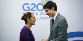 Trudeau hablará con Sheinbaum imposición de aranceles