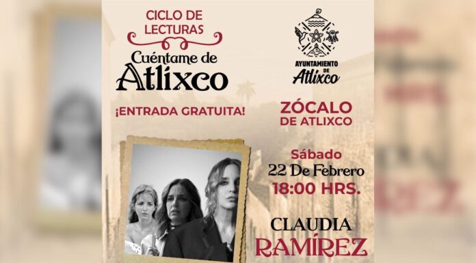 Claudia Ramírez estará en ciclo de lecturas “Cuéntame de Atlixco”