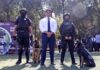 Omar Muñoz preside exhibición canófila de Fuerzas Especiales