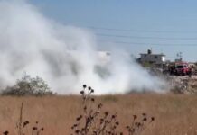 Ocurren dos incendios junto a Periférico-Ecológico este lunes