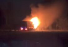 Incendian camión robado tras intento de extorsión