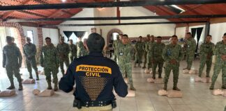 Dan capacitación en primeros auxilios y extintores en la XXV Zona Militar