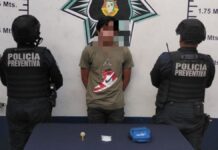 Detienen a joven con posesión de droga en Atlixco