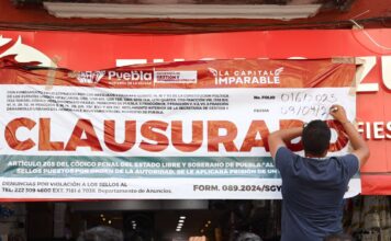 Suman 12 tiendas de productos chinos clausuradas en Puebla