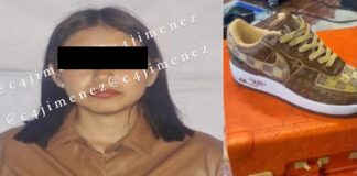 Capturan a mujer que robó tenis de más de un millón de pesos
