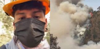 Brigadistas quedan atrapados por incendio entre Puebla y Tlaxcala