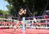 “La Bonita” Sánchez realiza entrenamiento en el Zócalo