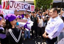 Armenta se reúne con familiares de Fanny, víctima de feminicidio