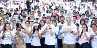 Armenta asiste a Clase Nacional de Boxeo de Sheinbaum