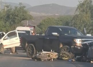 Accidente múltiple deja un motociclista sin vida en libramiento San Marcos