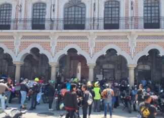 Motociclistas protestan en Tehuacán contra nuevo reglamento de tránsito
