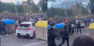 Atropello masivo deja 13 heridos antes del derbi Espanyol-Barcelona