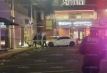 Balean a cuentahabiente frente a banco en Camino Real