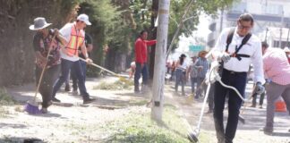 Armenta encabeza Faena Comunitaria en San Baltazar