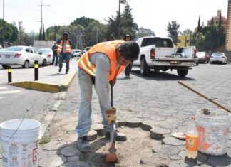 Brigada Urbana del Centro Histórico atiende el Bulevar 5 de Mayo