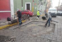 Atlixco atiende hundimientos y daños en vialidades tras lluvias