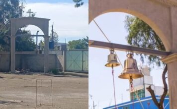 Roban campanas de la Capilla de San Fabián en Cuacnopalan