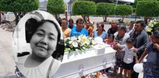 Despiden entre lágrimas a Crimilda Matías, víctima de choque en la Cuacnopalan-Oaxaca