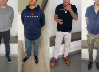 SSCyPC Cuautlancingo detiene a cuatro presuntos asaltantes