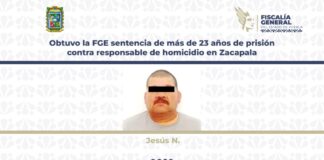 Condenan a 23 años de prisión a hombre por asesinato en Zacapala
