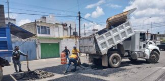 Suman casi 62 mil baches tapados en 91 colonias de Puebla