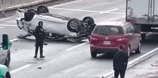 Accidentes en la México-Puebla generan tráfico tras lluvia matutina