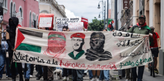 Manifestantes en exigen romper relaciones diplomáticas con Israel