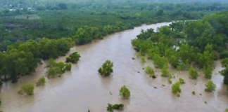 Crecida del río Pantepec deja incomunicadas a 450 personas