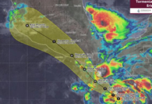 Tormenta tropical Erick se forma frente a costas de Chiapas