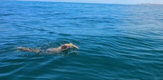 Poblano Abraham Jauli cruza nadando el Canal de la Mancha