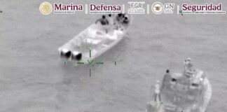 Incautan embarcación con 130 mdp de cocaína en Oaxaca