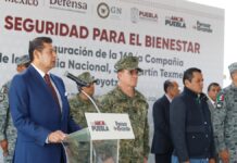 Armenta inaugura compañía de la Guardia Nacional en Texmelucan