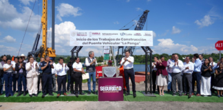 Colocan primera piedra del puente La Panga en San Baltazar Tetela