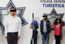 SSP detiene a dos hombres y una mujer por robo a tiendas departamentales
