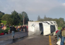 Cierre total por accidente y rapiña en la Puebla-Orizaba