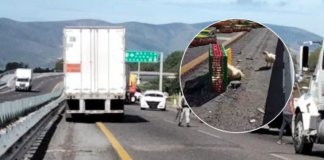 Choque múltiple en la Puebla-Orizaba provoca cierre y rapiña de pollos