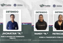 Aseguran a tres por robo a pasajeros en colonias de Puebla