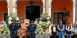 Despiden con honores a policía de Atempan fallecido en servicio
