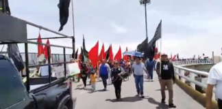 Marchan por el 33 aniversario luctuoso de integrante de la 28 de Octubre
