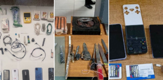 Aseguran objetos prohibidos en penales de Puebla y Tepexi