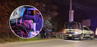 Rescatan a persona del fondo de una barranca en Teziutlán