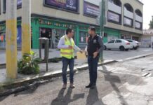 Supervisan mantenimiento vial de la 11 Oriente