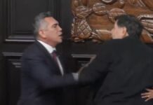 ‘Alito’ y Fernández Noroña se agarran a golpes en el Senado