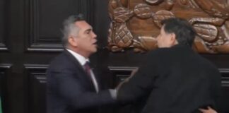 ‘Alito’ y Fernández Noroña se agarran a golpes en el Senado
