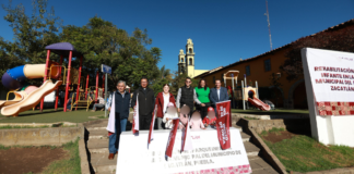 Bety Sánchez inicia rehabilitación del parque infantil en Zacatlán